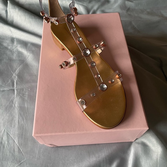 Designer Sophia Webster, “Dina Flat Sandals”, color bronze, Size 41.5. Brand New - Picture 8 of 8